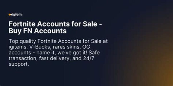 Where to sell fortnite accounts