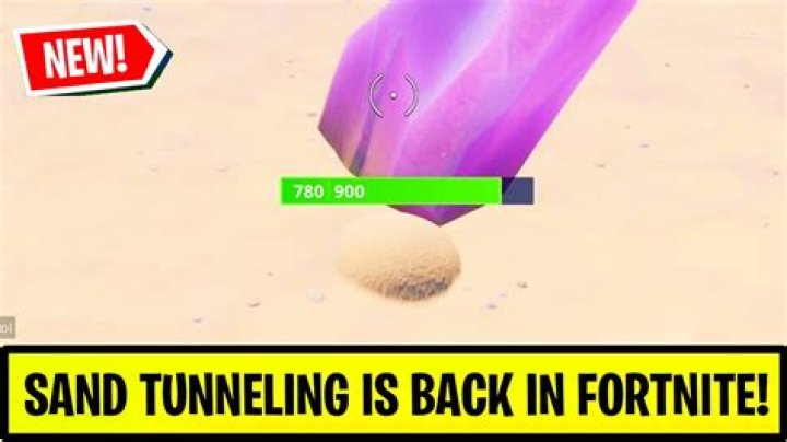Why did fortnite disable sand tunneling