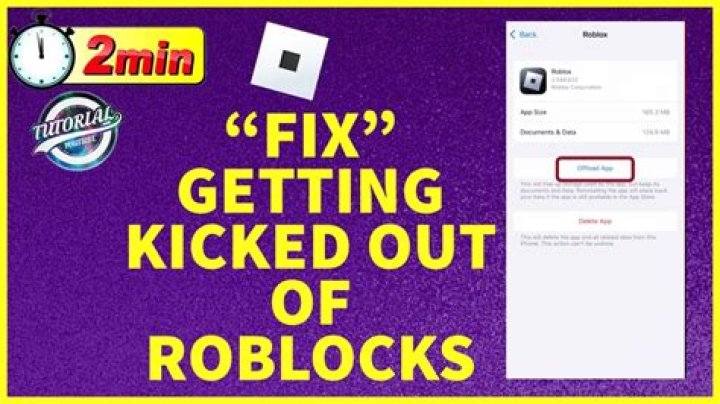 Why do i keep getting kicked out of roblox