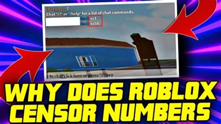 Why does roblox censor numbers
