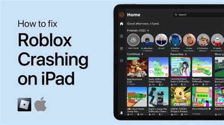 Why does roblox keep crashing on my ipad