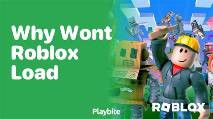 Why won’t roblox load